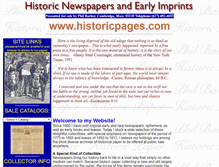 Tablet Screenshot of historicpages.com